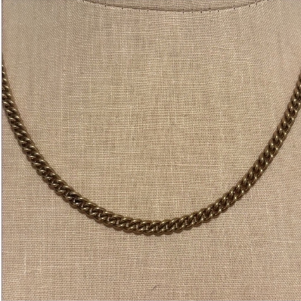 ✨SOLD✨ NWOT Kendra Scott Ace Necklace Kendra Scott Chain Necklace Vintage Gold - Picture 3 of 10
